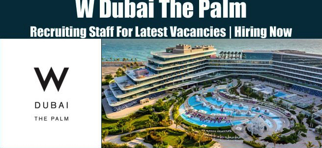 W Dubai The Palm Jobs | W Dubai The Palm Vacancies | Job Openings at W Dubai The Palm | Dubai Vacancy